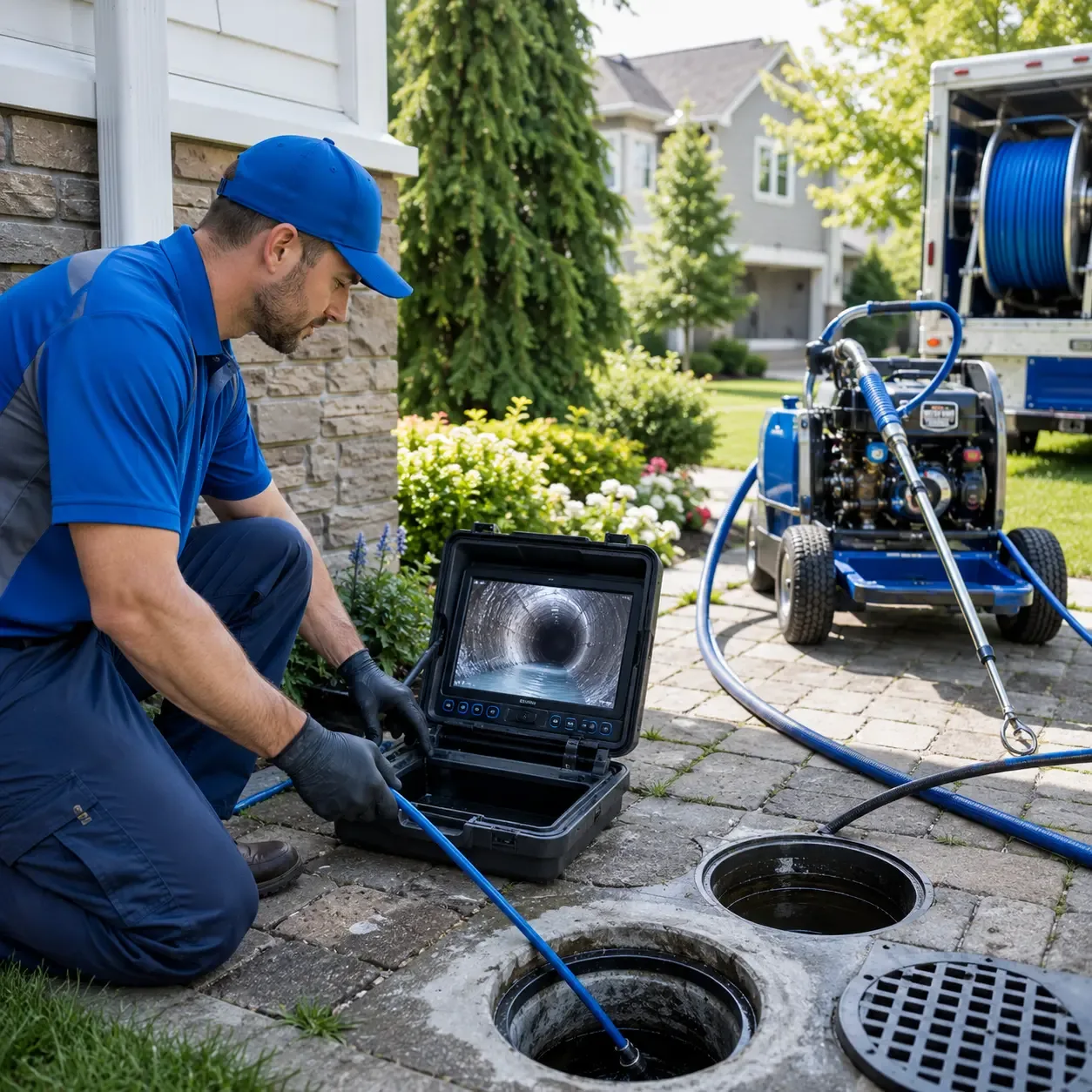Outdoor drain cleaning professionals serving Spencerport, NY
