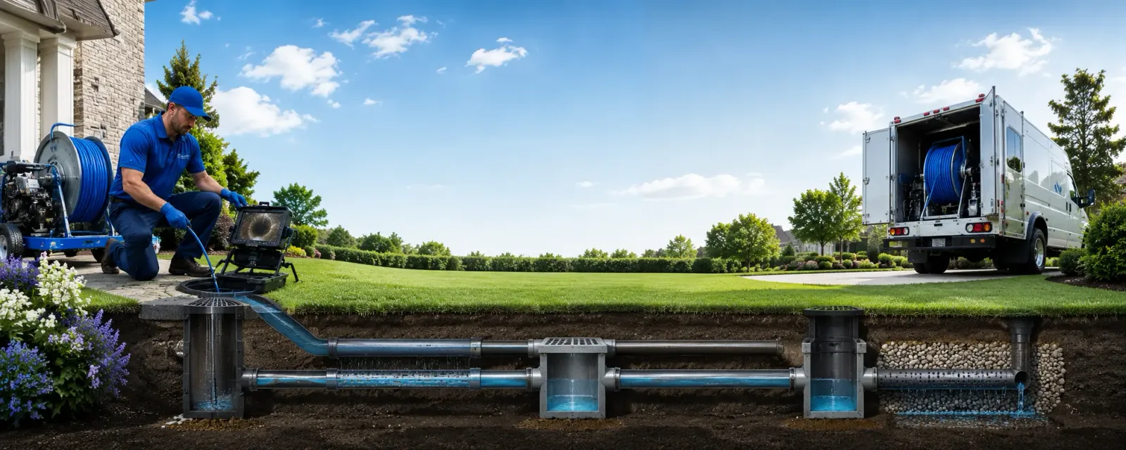 Outdoor drain cleaning information for Spencerport, NY
